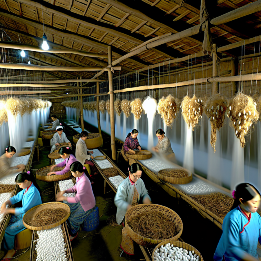 A Arte e Tradição da Produção de Seda na China: Um Tesouro Cultural