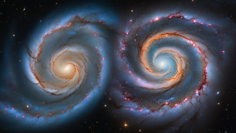 Galaxy Collision: The Future of Cosmic Mergers
